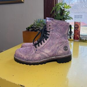 Prince Purple Reign x Timberland Purple Boots Sz 9M